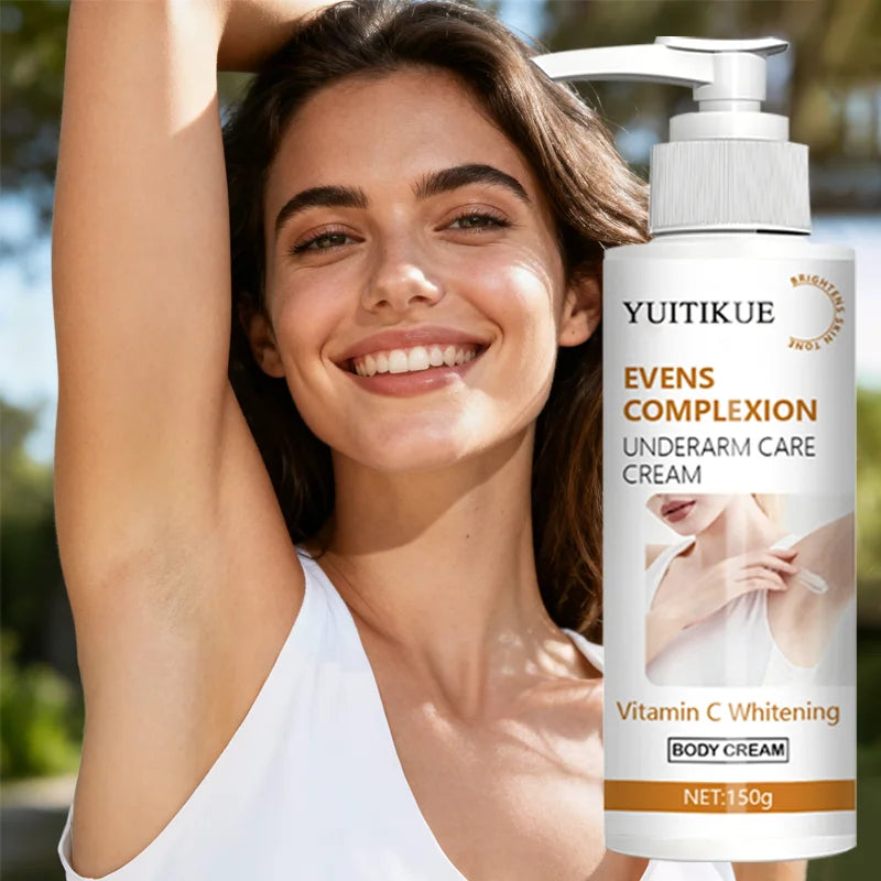 YUITIKUE Underarm Brightening Cream 150g - 2-in-1 Evens & Whitens, Vitamin C Formula, Dark Spot Corrector, Smooth Skin Care Peaceful Pleasures Health and Wellness
