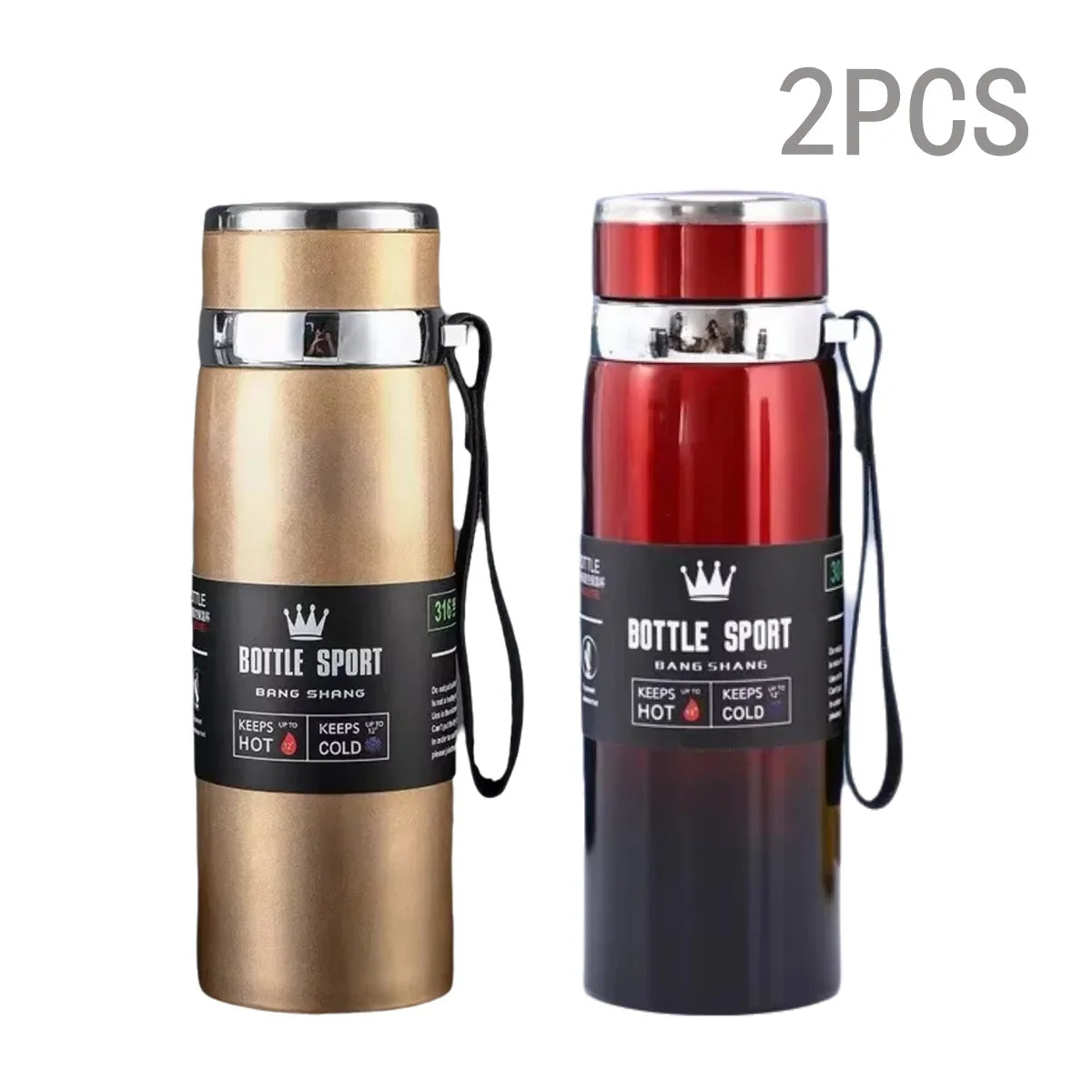 1000ml Stainless Steel Vacuum Thermos Flask – Leakproof