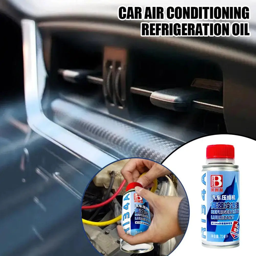 Universal High Quality Synthetic HFC 134a Refrigerant Compressor Oil for Car Air Conditioning System Efficient Lubricant Oil Peaceful Pleasures Health and Wellness