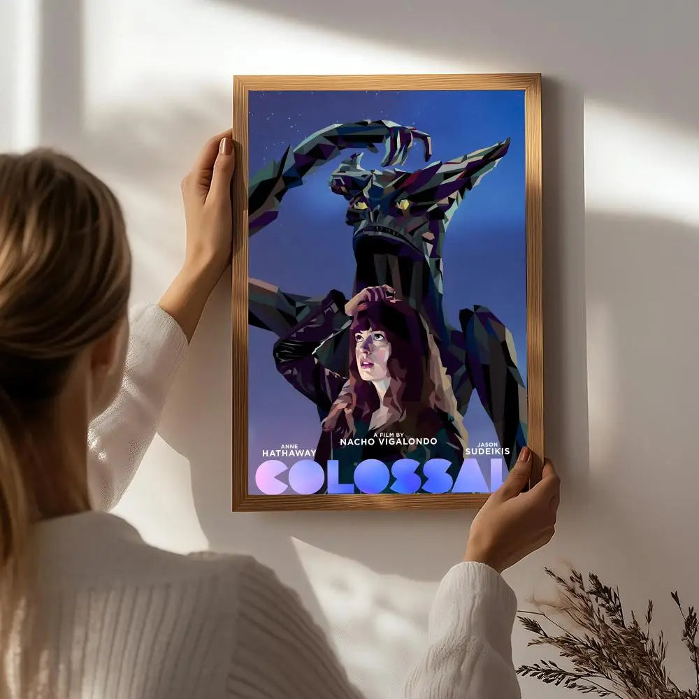 Movie Colossal HD Self-Adhesive Waterproof Wall Art Poster Wall Art Poster Peaceful Pleasures Health and Wellness White1 15X20cmNoframe