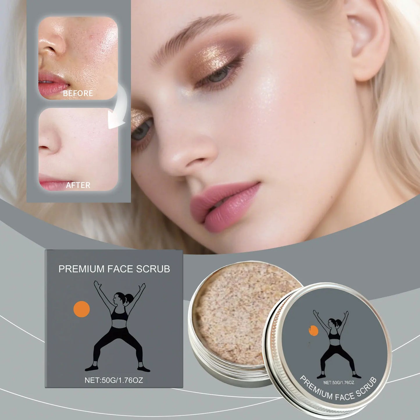 Facial Moisturizing Scrub – Pore Cleansing & Brightening