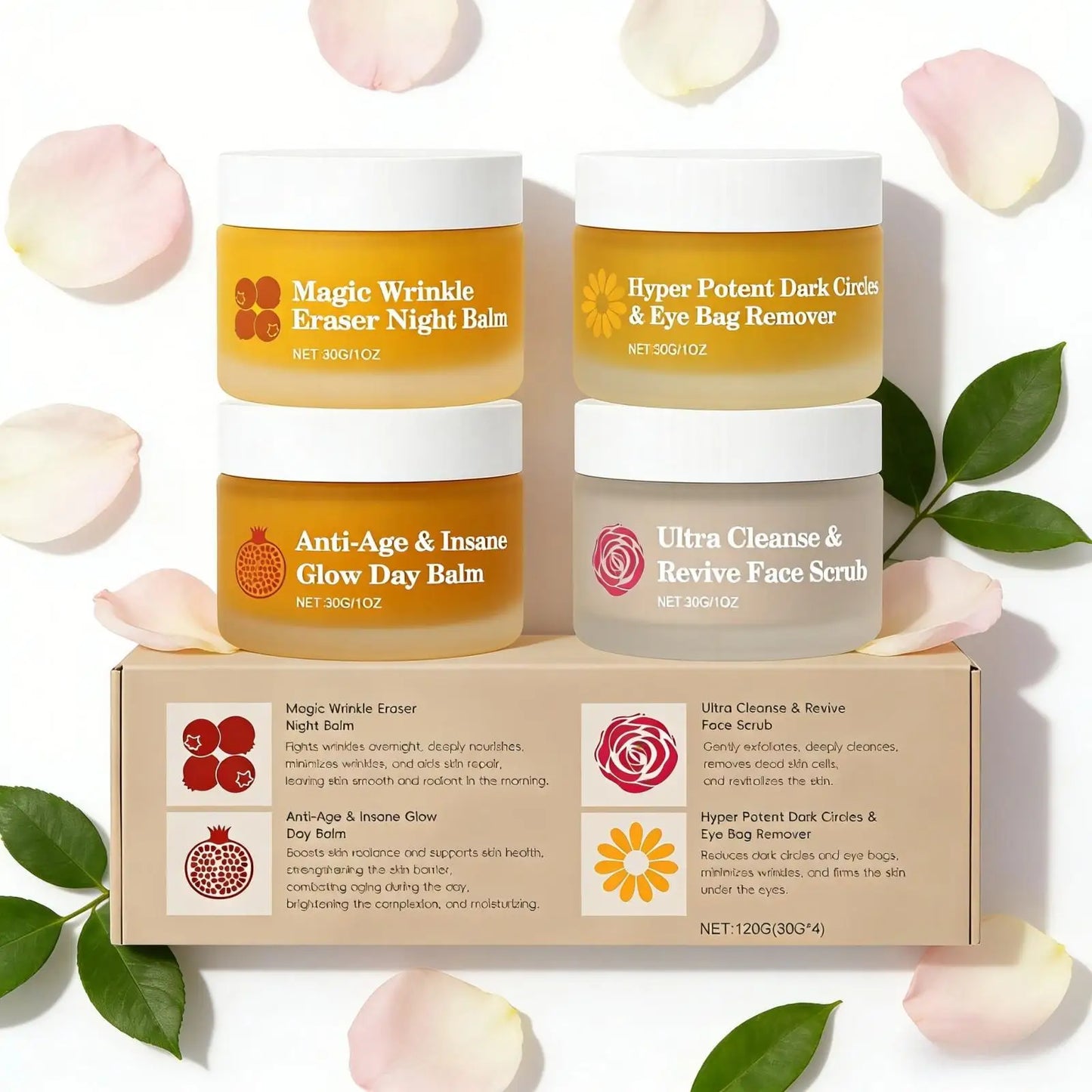 Day & Night Face Cream Set | Hydrate, Brighten & Glow 30g