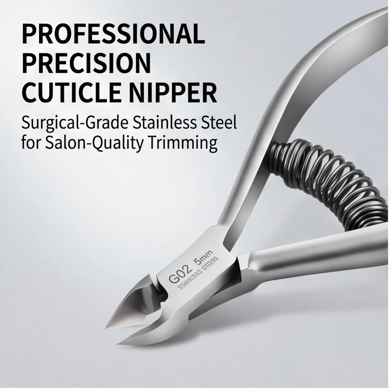 Professional Pedicure Nail Tools: Double Springs Cuticle Trimmer, Sharp Blade Clippers for Nail Art & Care Peaceful Pleasures Health and Wellness