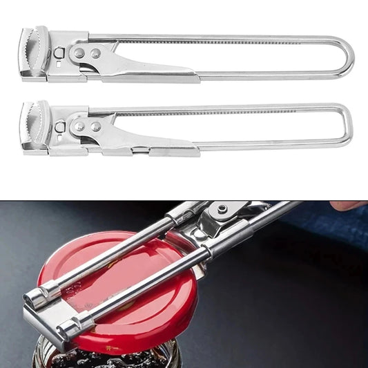 Stainless Steel Gripper Can Opener Multifunctional Adjustable Manual Peaceful Pleasures Health and Wellness