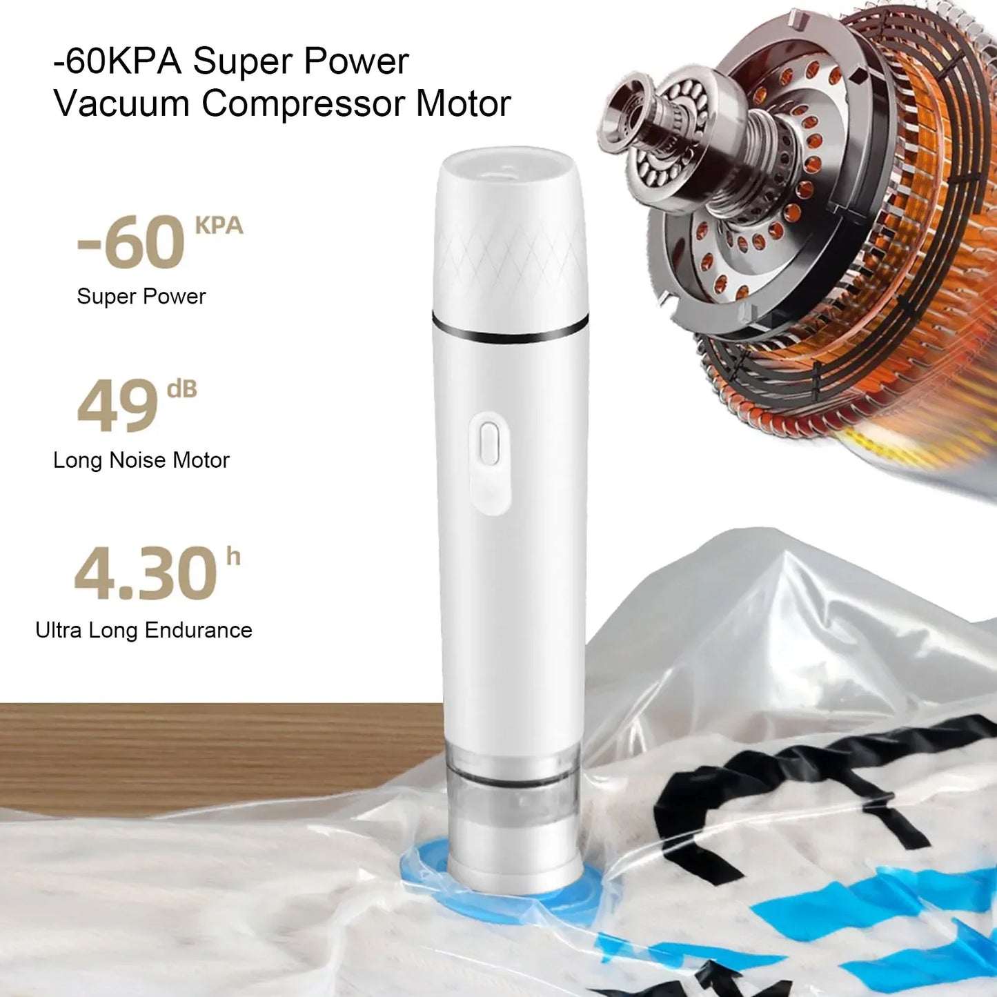 Air Pump Electric Handheld Vacuum Sealer Cordless Sealing Machine