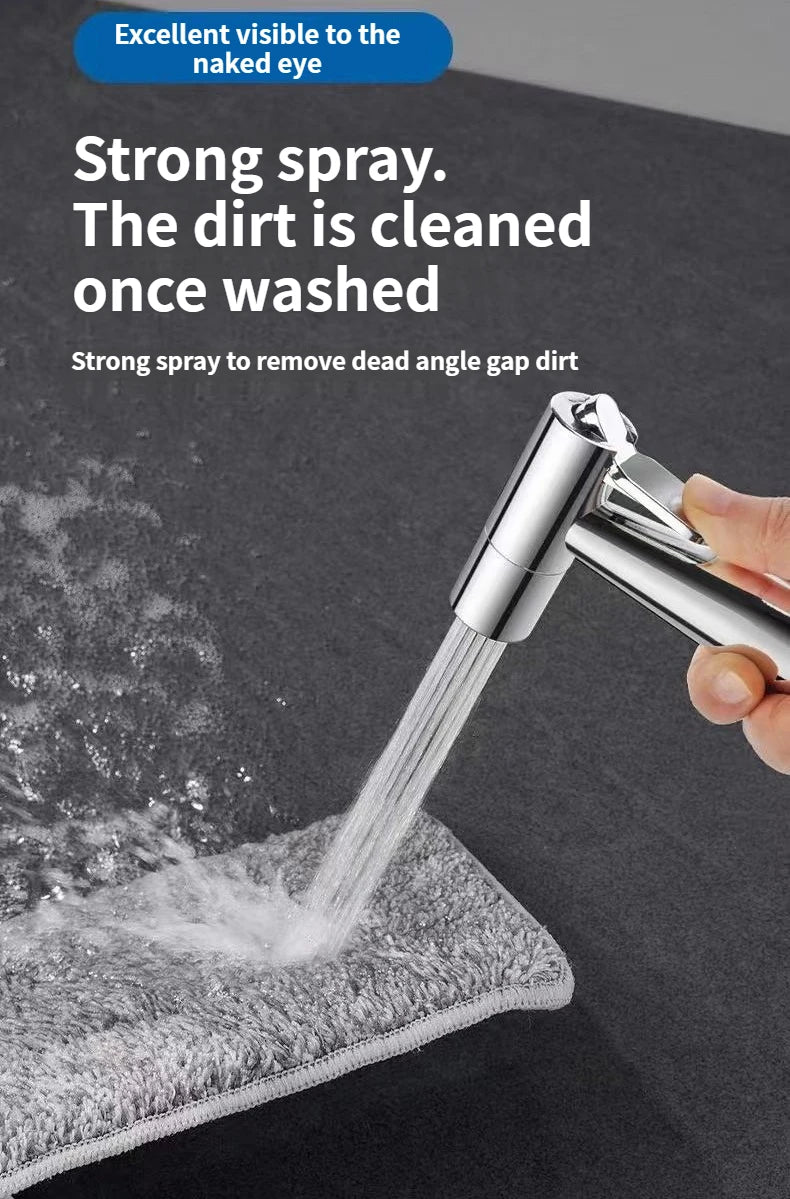 Handheld Bidet Sprayer Set – Stainless Steel Toilet Spray Gun