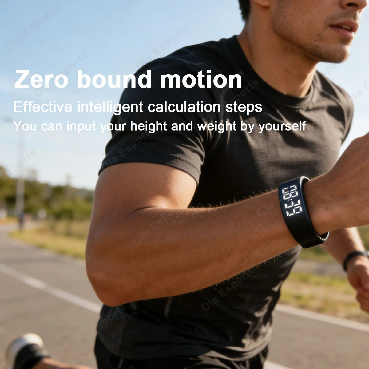 Ola Esporte HT30 LED Smart Bracelet | Pedometer & Sleep Tracker