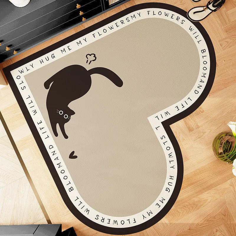 Diatom Mud Bath & Kitchen Floor Mat – Anti-Slip, Super Absorbent