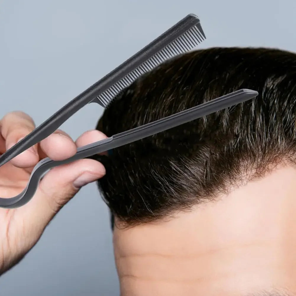 Portable V-Shaped Hair Straightener Comb,Hair Styling Comb Messy Hair Finishing Comb Straightening Splint Comb Hair Hairdressing Peaceful Pleasures Health and Wellness