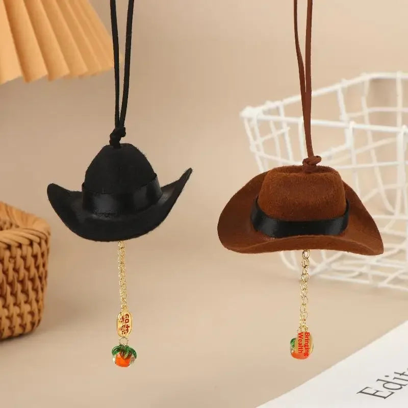 Retro Cowboy Car Pendant Keychain & Backpack Ornament Car Pendant Keychain Peaceful Pleasures Health and Wellness