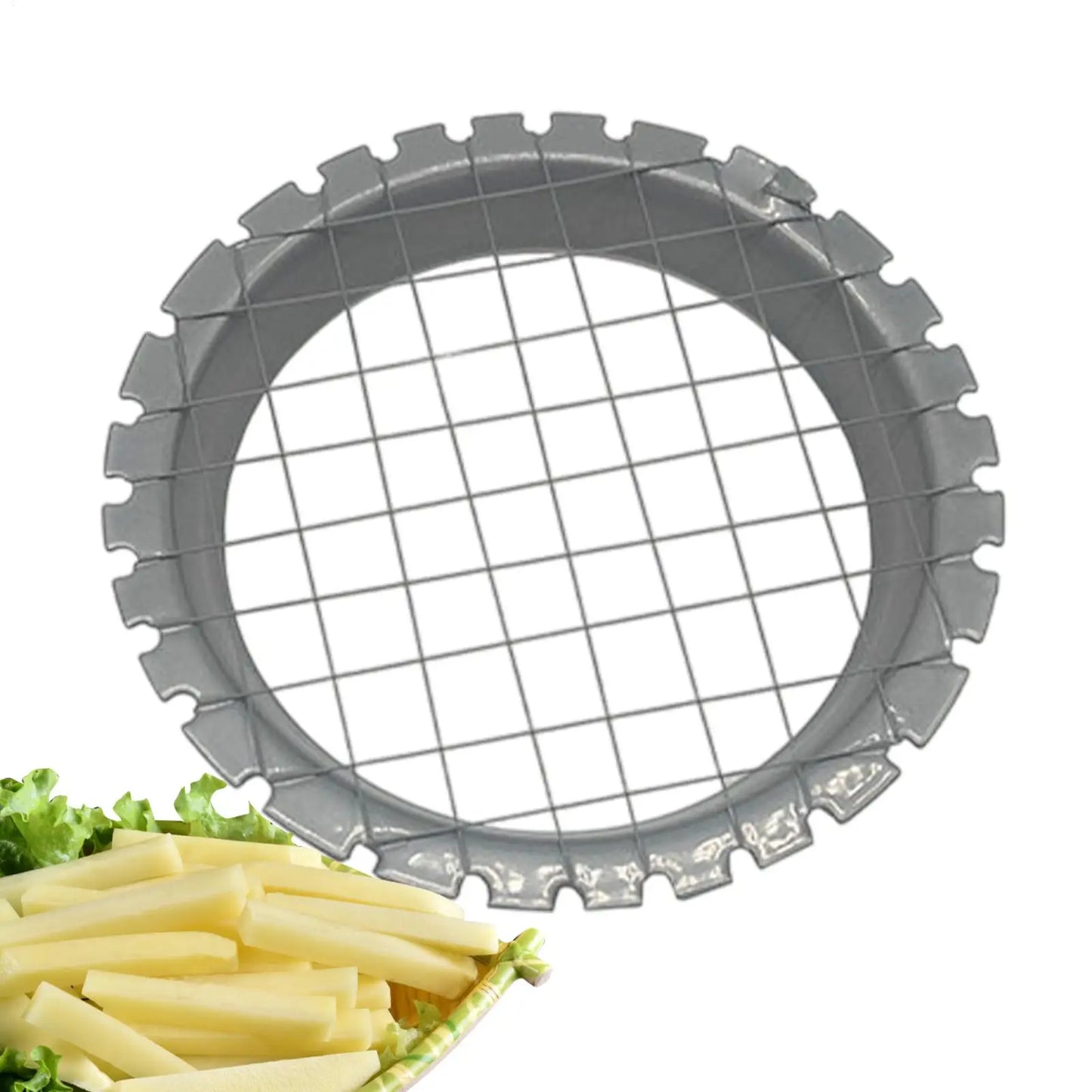 Stainless Steel Egg & Vegetable Grid Slicer | Non-Slip Chopper