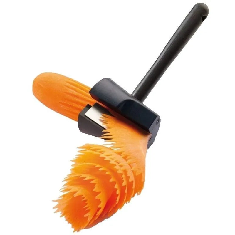 Vegetable Fruit Cutter Household Spiral Funnel Flower Shredder Peeler Artifact Portable Fast Carrot Cutter Slicer Spiral Cutter Peaceful Pleasures Health and Wellness