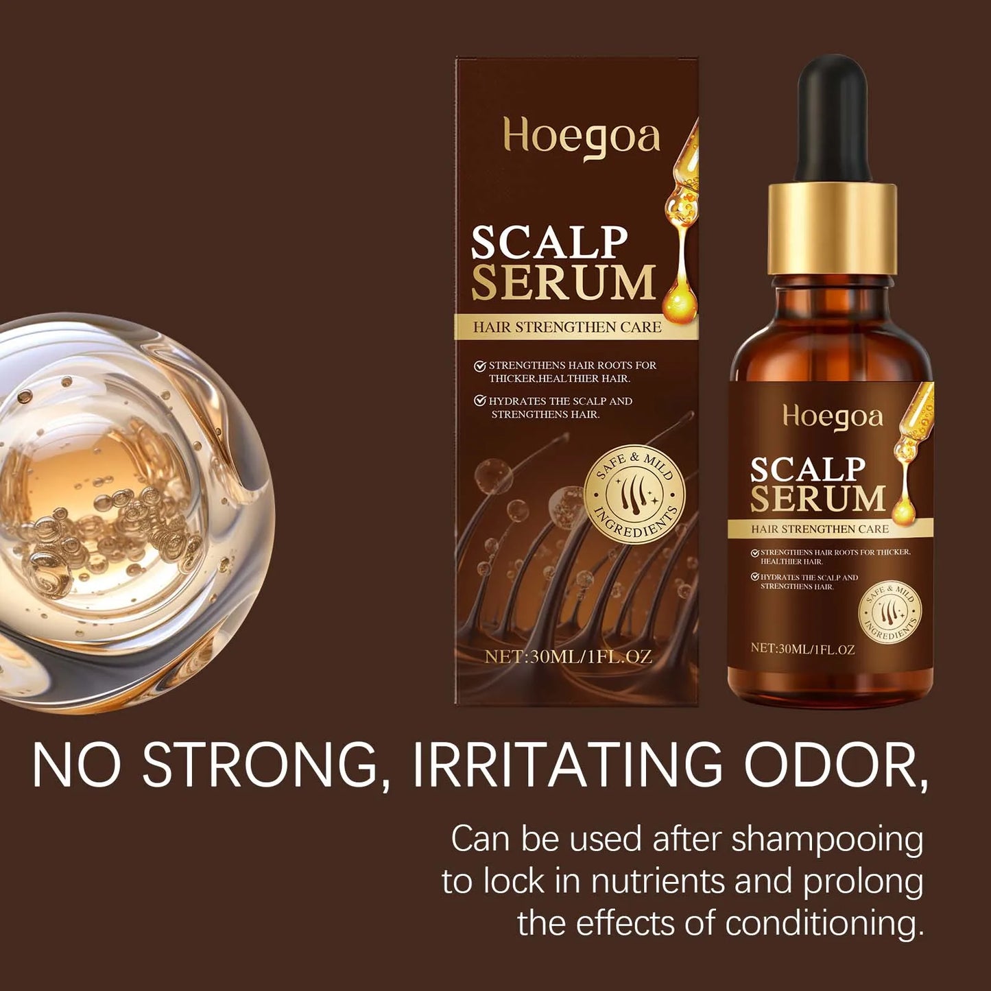 Scalp Care Essence Rosemary Castor Oil Nourishing Hair Growth Strengthening Dry Scalp Thinning Hair Moisturizing Healthy Hair Peaceful Pleasures Health and Wellness