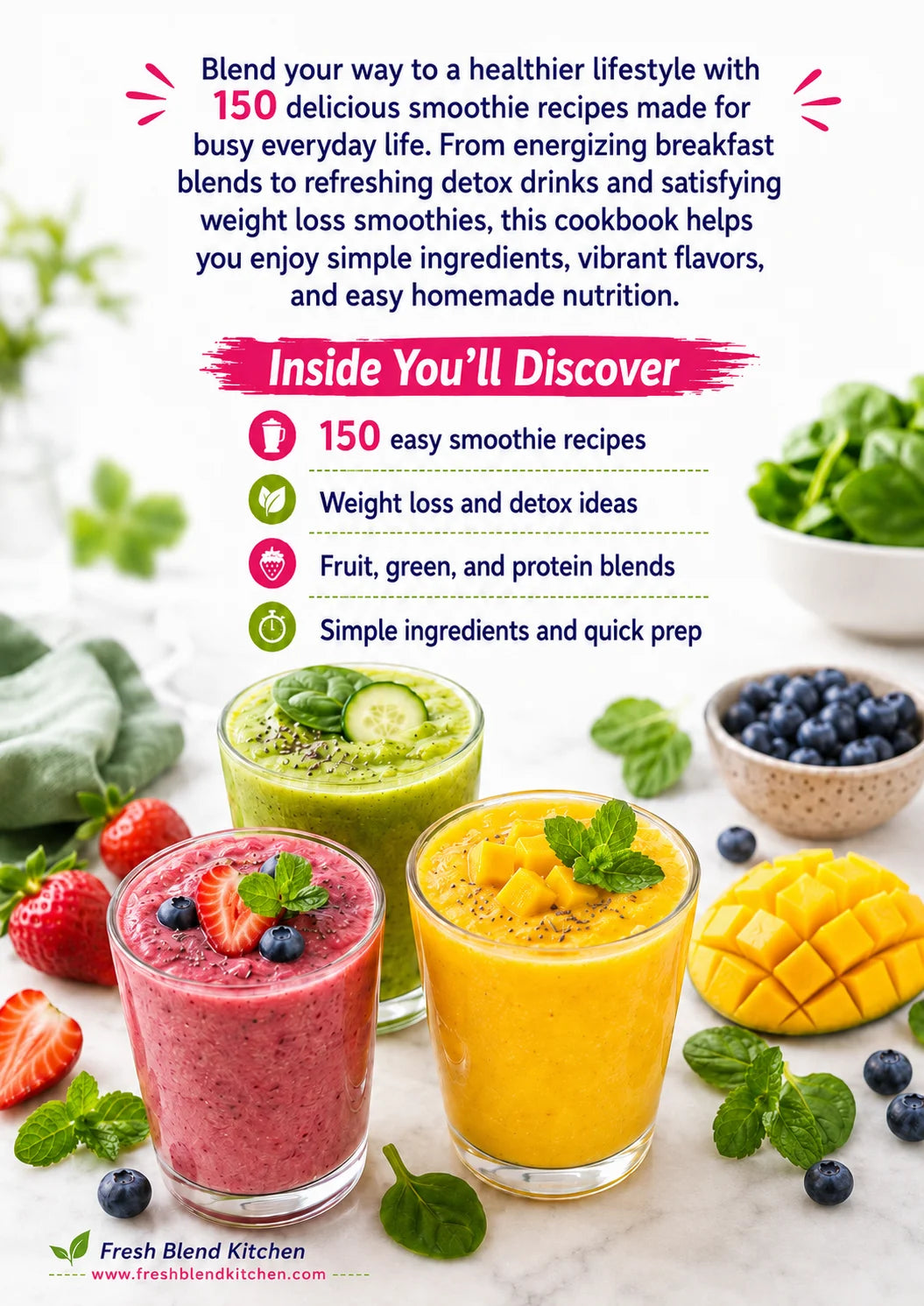 Smoothie Cookbook 150 Healthy Recipes Weight Management Detox Energy