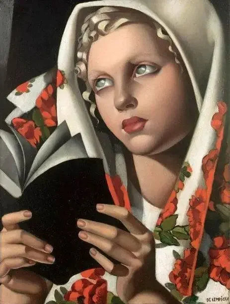 Tamara De Lempicka Posters Abstract Woman Art Canvas Painting and Prints Pictures for Nordic Living Room Aesthetic Decor Cuad Peaceful Pleasures Health and Wellness K 55x75cm