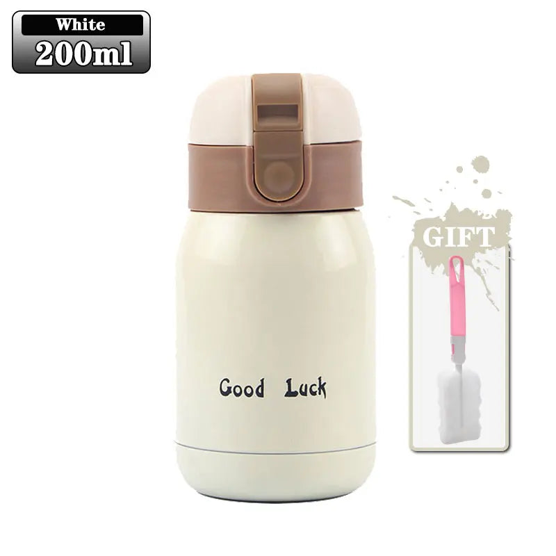 200ml Kids Flip-Top Vacuum Thermos | Stainless Steel Flask