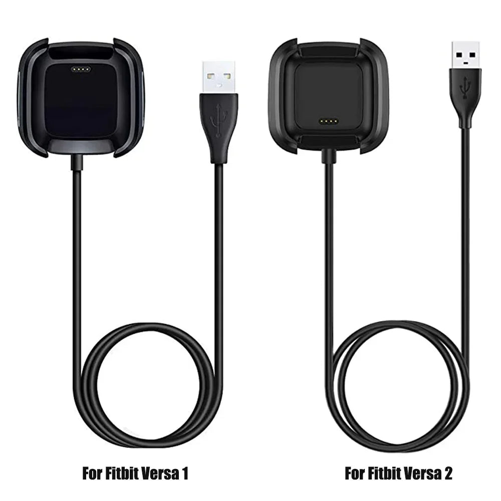 USB Charger Cable Adapter for Fitbit Versa 1/Versa 2 Smart Watch Charging Adapter Dock Accessories for Fitbit Versa Lite Peaceful Pleasures Health and Wellness