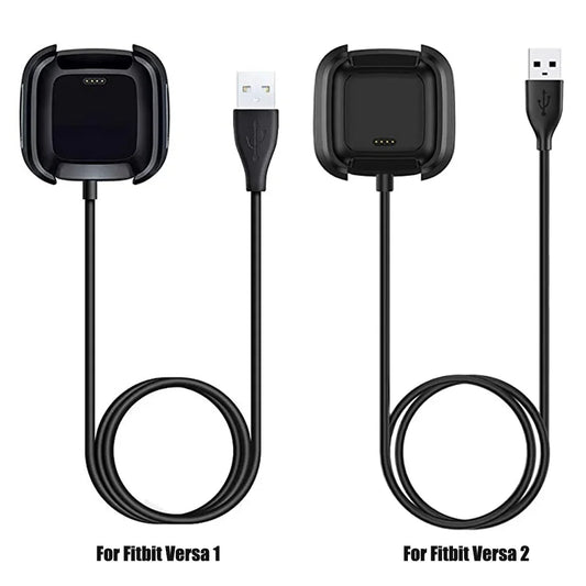 USB Charger Cable Adapter for Fitbit Versa 1/Versa 2 Smart Watch Charging Adapter Dock Accessories for Fitbit Versa Lite Peaceful Pleasures Health and Wellness