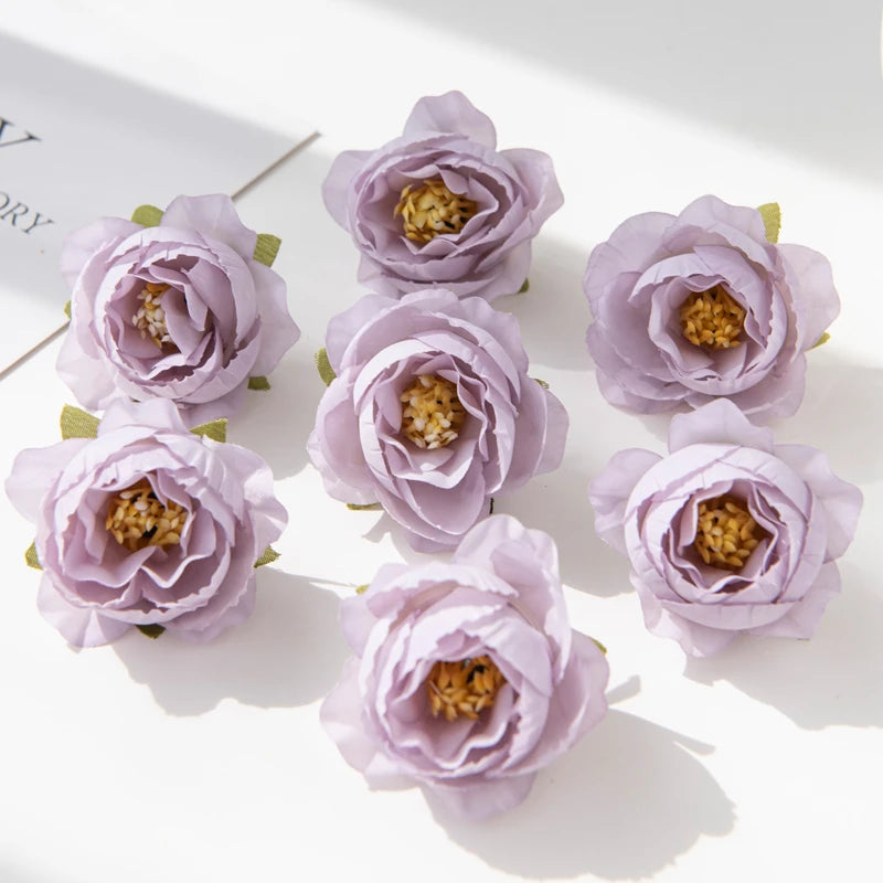 Artificial Silk Rose Flower Heads 10/20pcs – Multicolor Decor