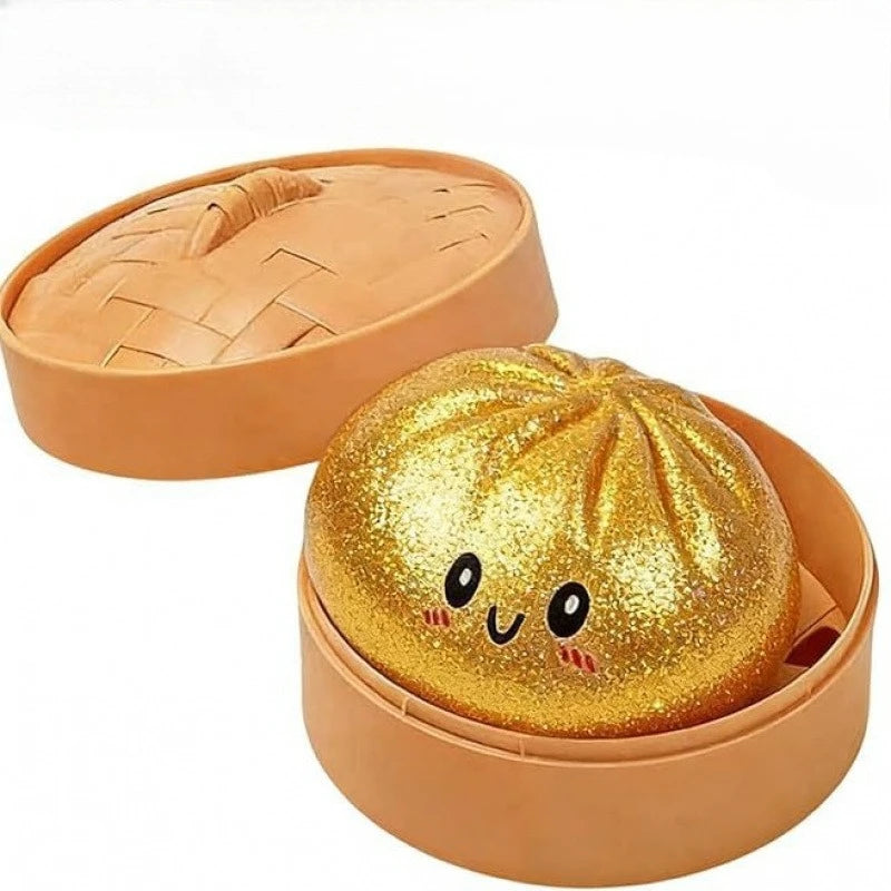 Glitter Dumpling Squishy Stress Relief Sensory Squeeze Toy