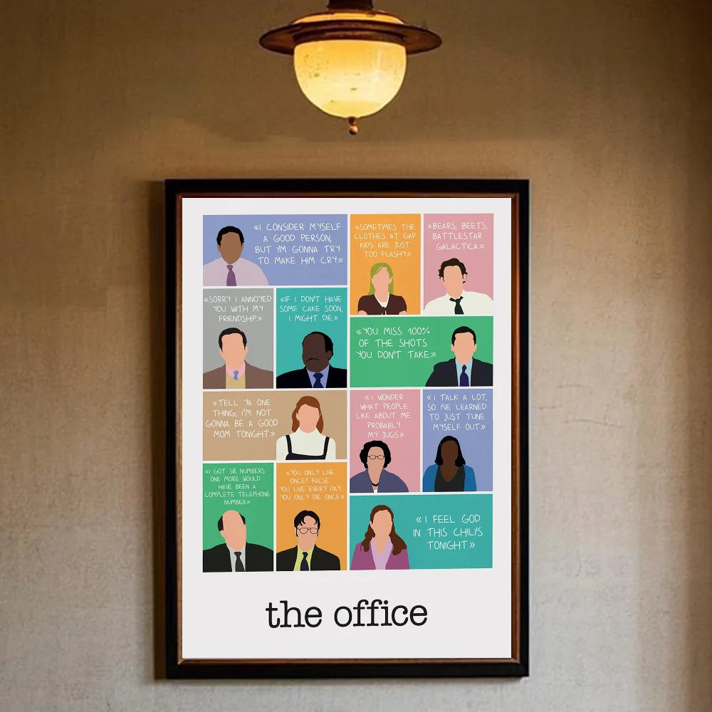 The O-Office TV series Poster HD art sticky wall waterproof home living room bedroom bar aesthetic decoration Peaceful Pleasures Health and Wellness z10 50X70cmNoframe