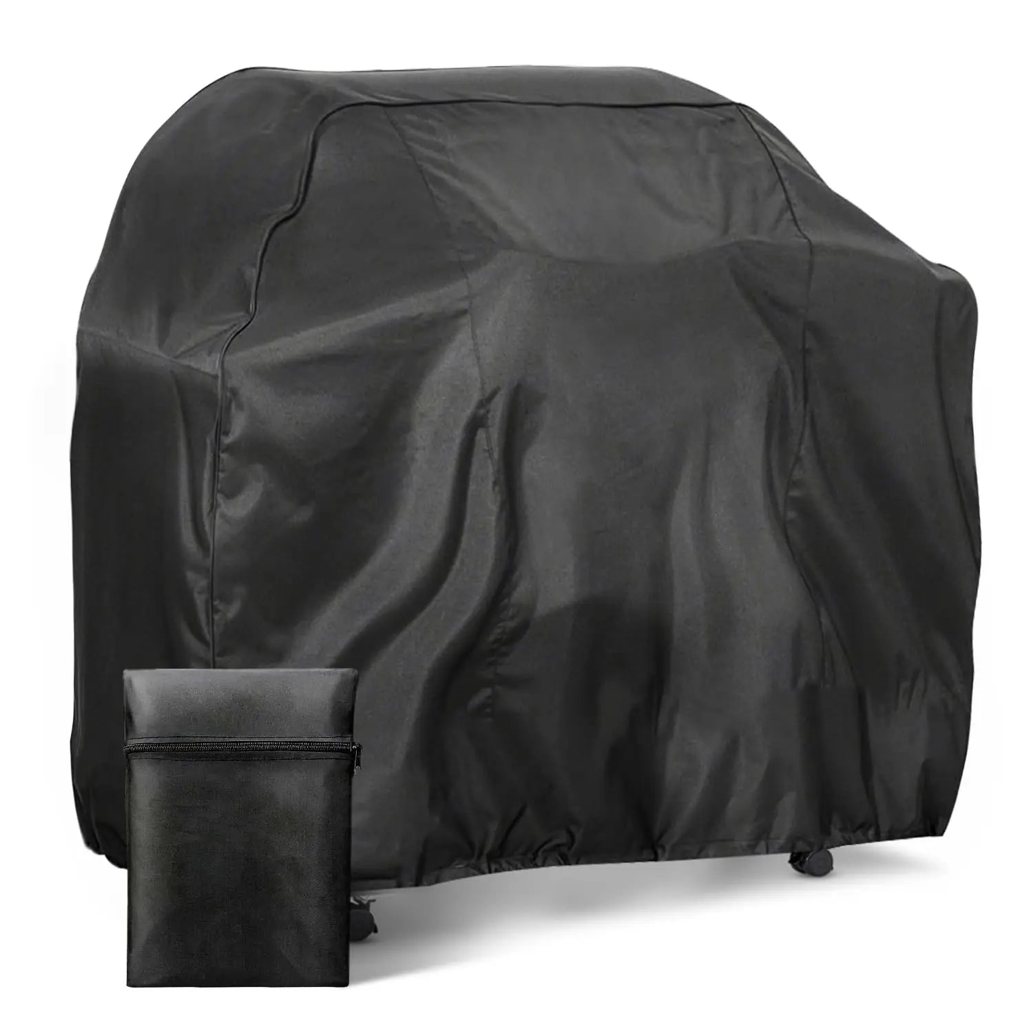 1Pcs BBQ Cover Outdoor Rain Protective Barbecue Cover BBQ Grill Barbeque Cover Anti-Dust Waterproof Weber Heavy Duty Charbroil Peaceful Pleasures Health and Wellness S(145x61x117cm)