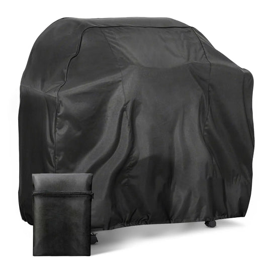 1Pcs BBQ Cover Outdoor Rain Protective Barbecue Cover BBQ Grill Barbeque Cover Anti-Dust Waterproof Weber Heavy Duty Charbroil Peaceful Pleasures Health and Wellness S(145x61x117cm)