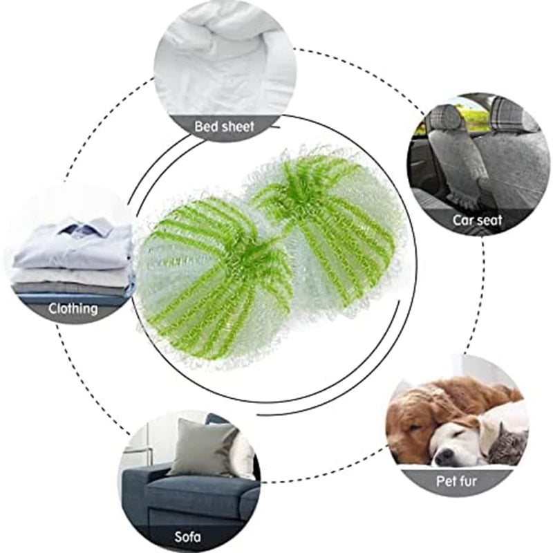 Pet hair remover, laundry fluff ball, reusable and effective, non-toxic, suitable for dogs and cats in washing machines, pack of Peaceful Pleasures Health and Wellness