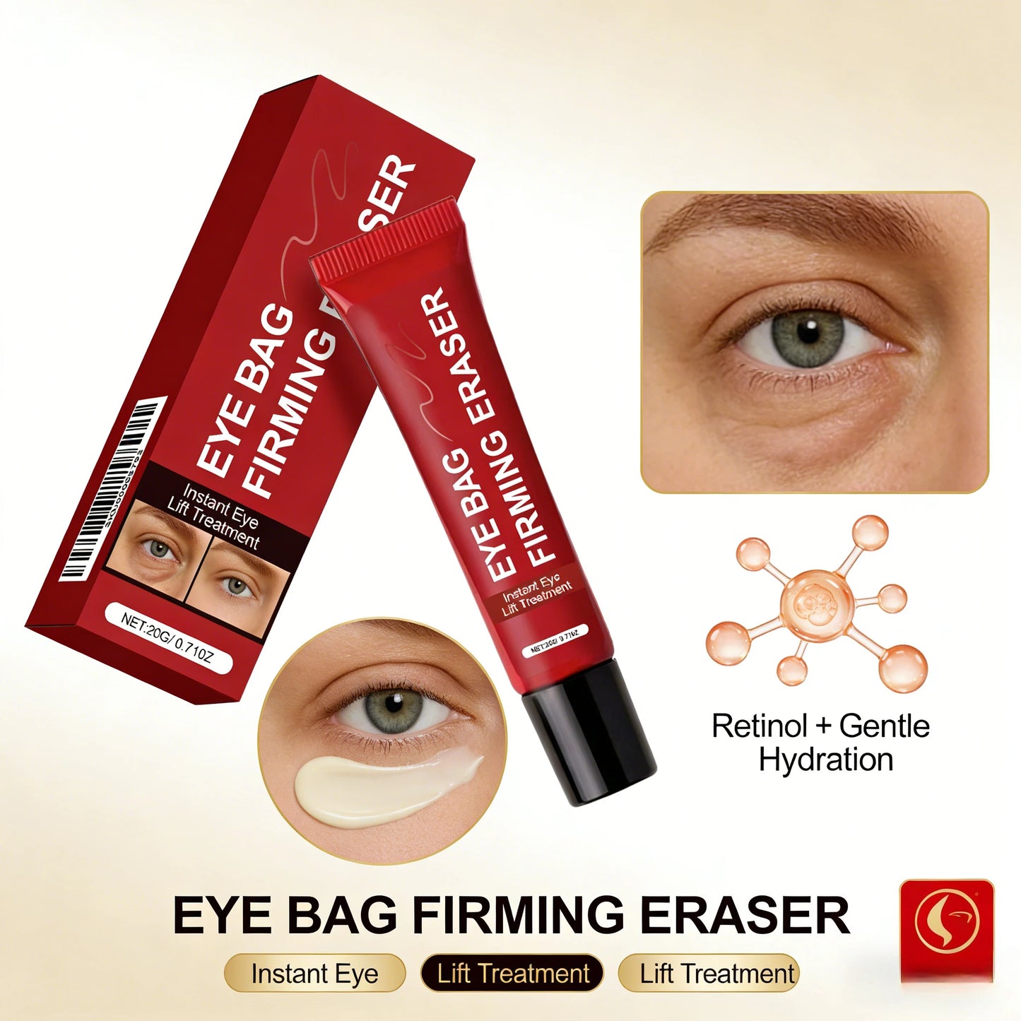 Jaysuing Retinol Eye Cream – Firming, Brightening & Hydrating