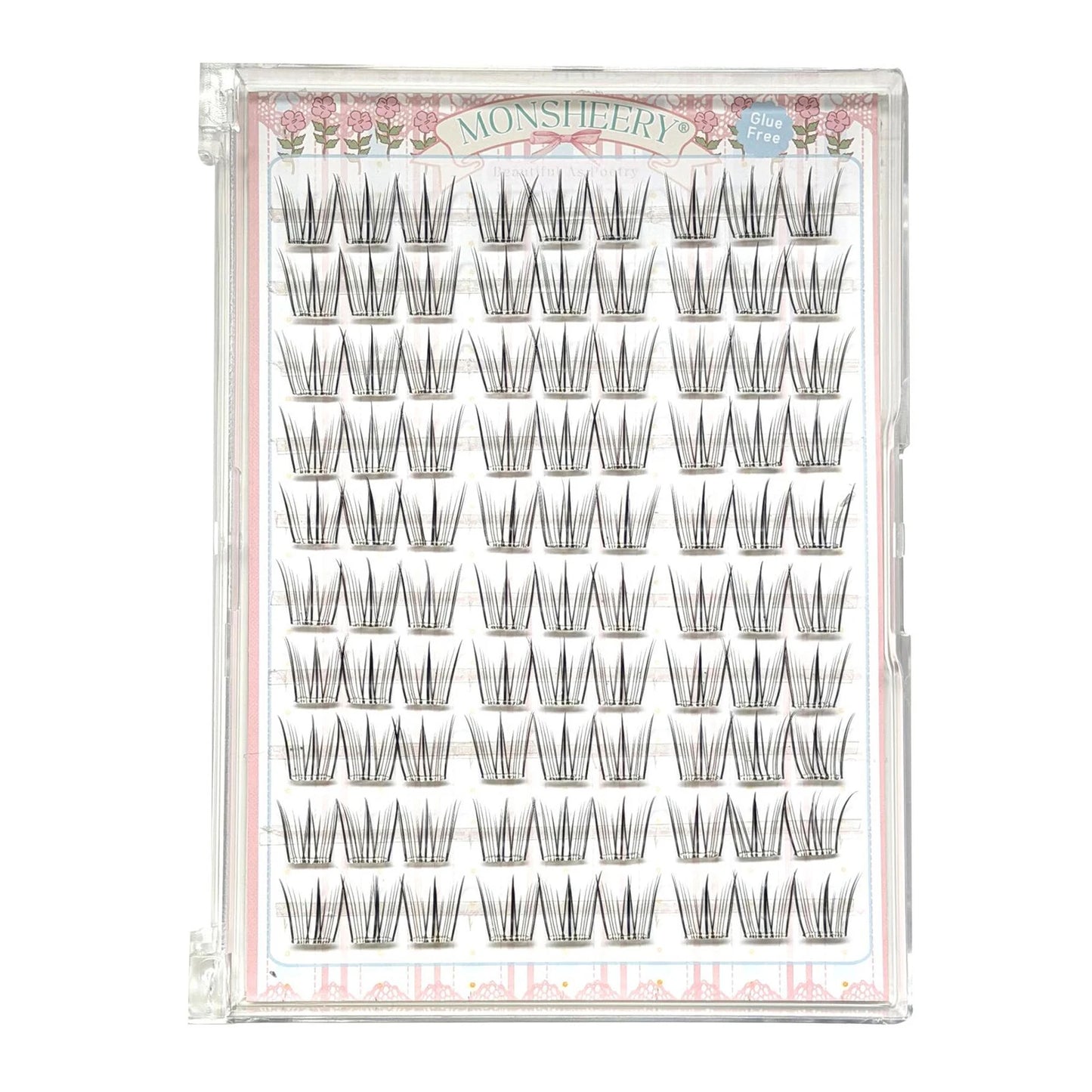 10 Rows Individual Lashes Clusters Segmented Natural Lash Extension Fox-style Flying False Eyelashes Makeup Tool Peaceful Pleasures Health and Wellness style 11