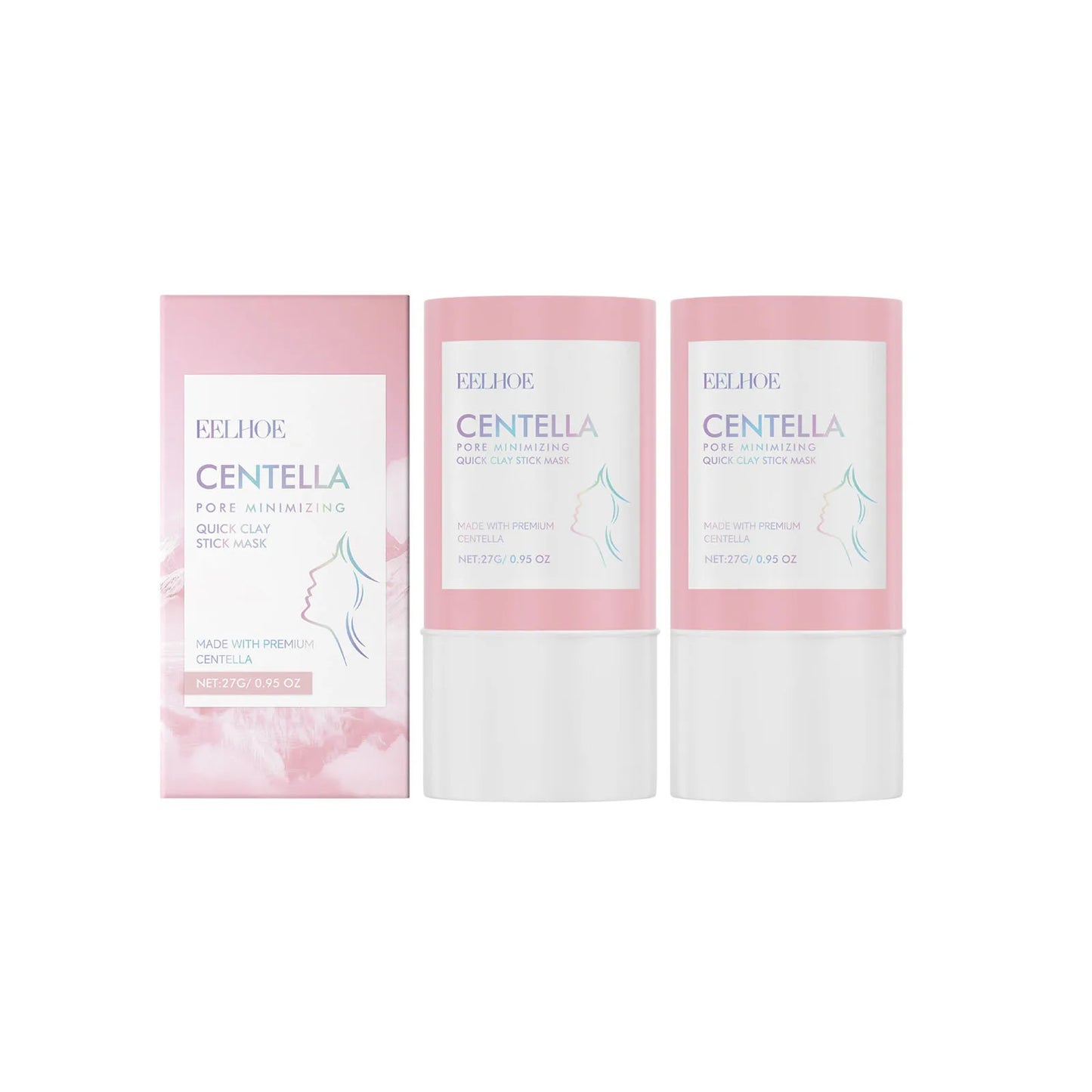 Centella Asiatica Clay Mask Stick Exfoliating Soothing Skin Cleaning Repair Facial Pores Control Oil Moisturizing Clean Mask 27g Peaceful Pleasures Health and Wellness 2 X 27g Boxed