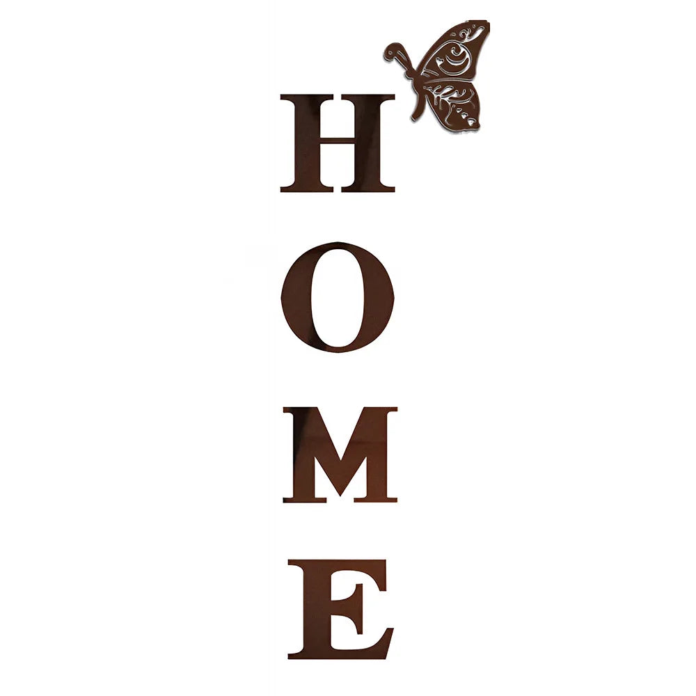 3D Acrylic DIY Mirror Large Self-Adhesive Removable Wall Stickers Family English Alphabet Living Room Bedroom Home Decorations Peaceful Pleasures Health and Wellness 80x27CM 40G-tea