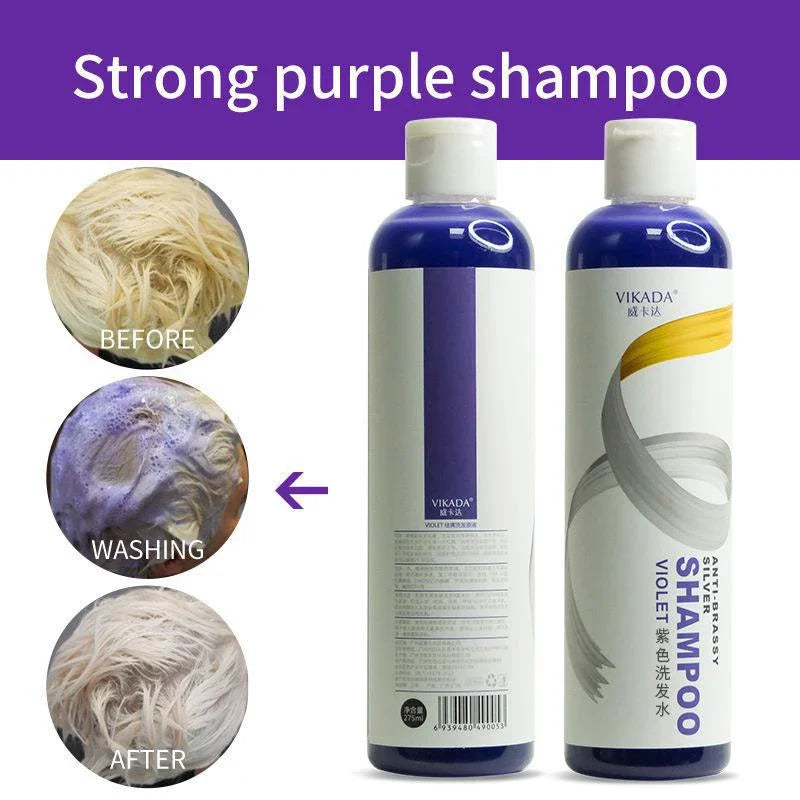 Purple Shampoo Washes Away Excess Yellow Hair Dye Naturally Protects Color Without Damaging Hair Strengthens Hair Repairs Hair Peaceful Pleasures Health and Wellness