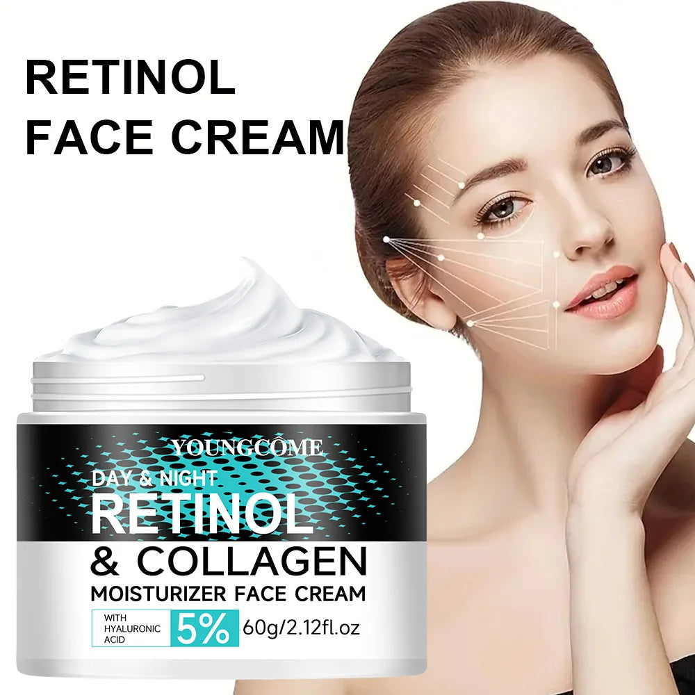 Retinol Anti Aging Face Cream and Collagen Face CreamMoisturizing Shrink Pores Whitening Vitamin Retinol,moisturizing dry skin Peaceful Pleasures Health and Wellness
