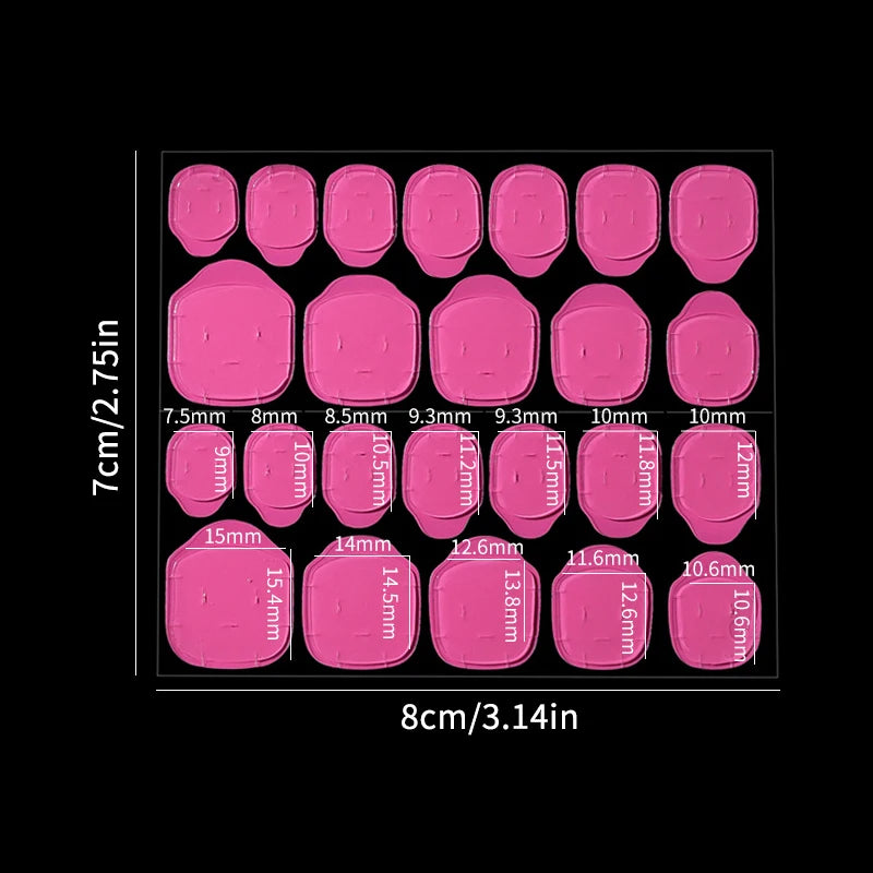 5Pcs False Nail Art Adhesive Tape Colour Jelly Glue DIY Fake Nail Manicure Gel Waterproof Tabs Nail Glue Nail Tools Peaceful Pleasures Health and Wellness