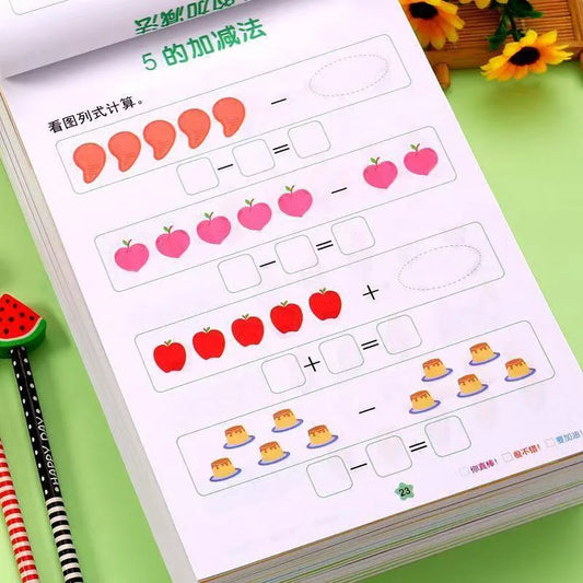 62 Pages Children Addition Subtraction Book Learning Mathematics Peaceful Pleasures Health and Wellness