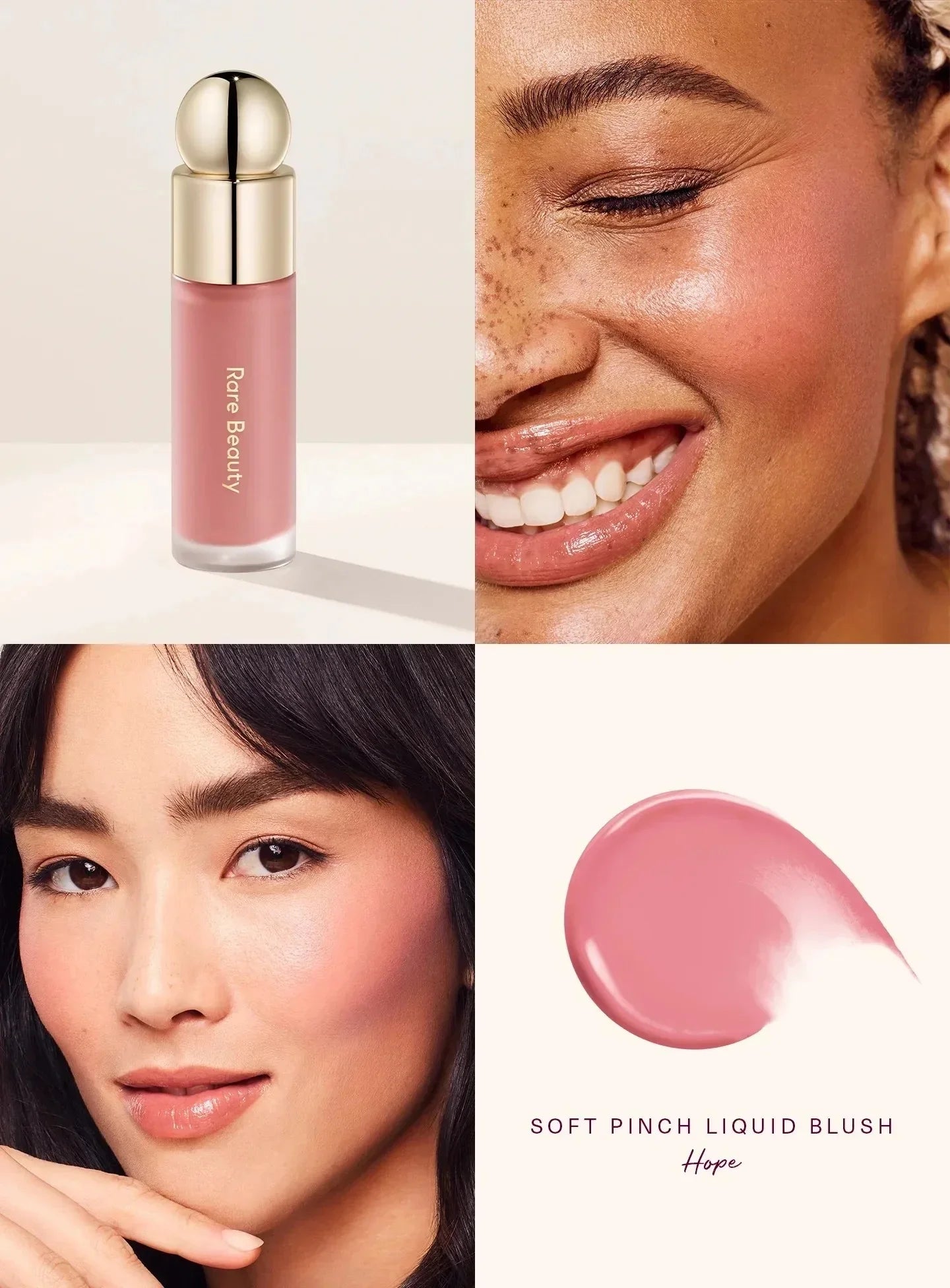 Rare Beauty Liquid Blush & Lip Gloss | Dewy Glow Waterproof