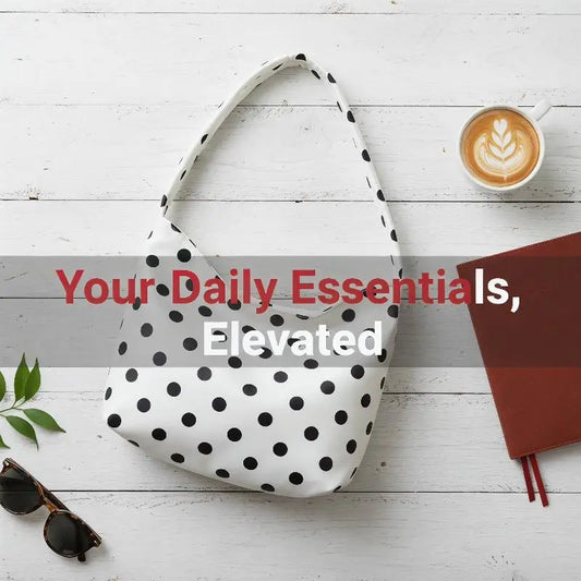 Oxford Polka Dot Tote Bag – Large Capacity Shoulder Bag Women Tote Shoulder Bag Oasis Select
