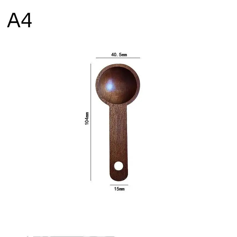 Wooden Measuring Spoon Beech & Walnut 7.5–45ML | Kitchen Tool