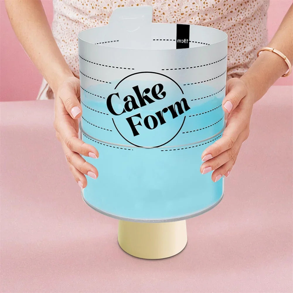 Round Adjustable Cake Ring Mold Retractable Fondant Tools Mousse Cake Ring Acrylic Circle Baking Ring DIY Mousse Cake Form Peaceful Pleasures Health and Wellness