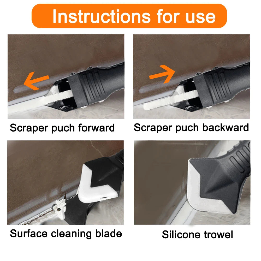 5-in-1 Caulk Remover & Smoother Tool Set – Sealant Kit