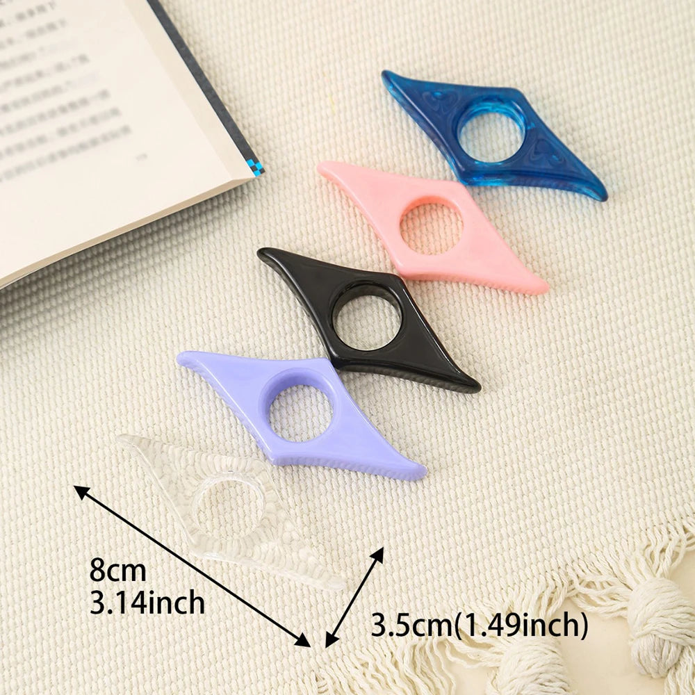 Thumbbook Support Acrylic Press Bookmark Book Reading Aid