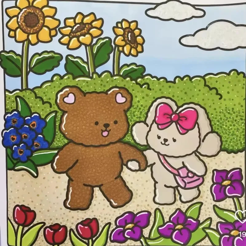Fuzzy Love Adult Coloring Book Bold Easy Patterns Cute Drawing
