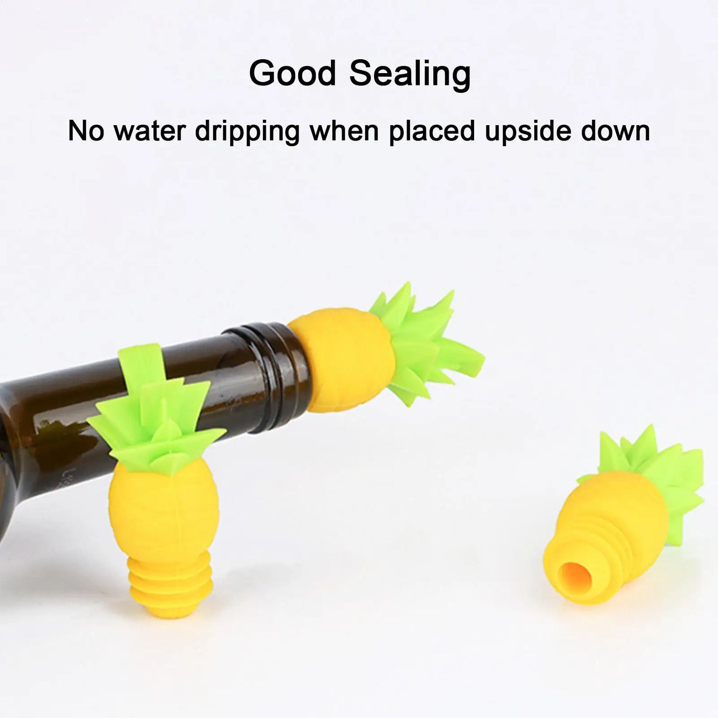 Silicone Pineapple Wine Stopper – Leakproof Reusable Bottle Cap