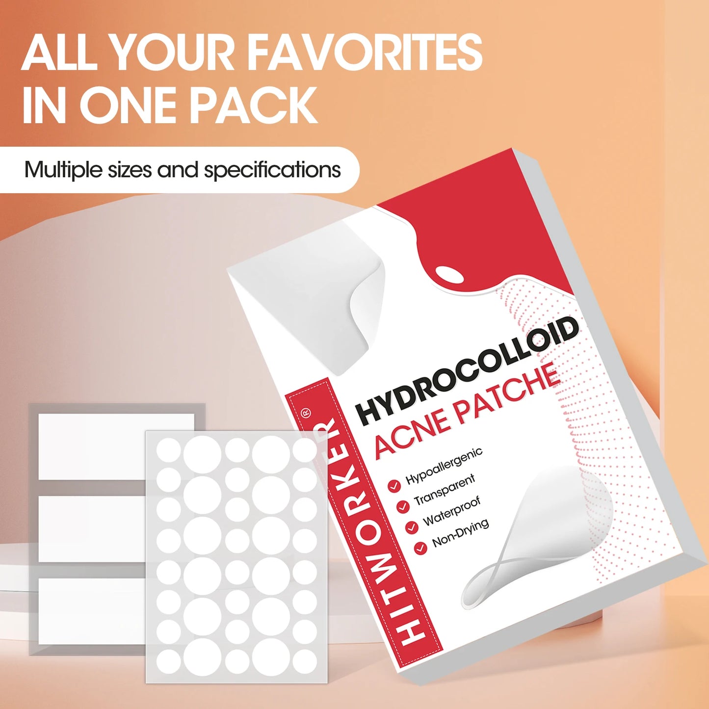 Hydrocolloid Acne Patches – Invisible, Waterproof | All Skin Types