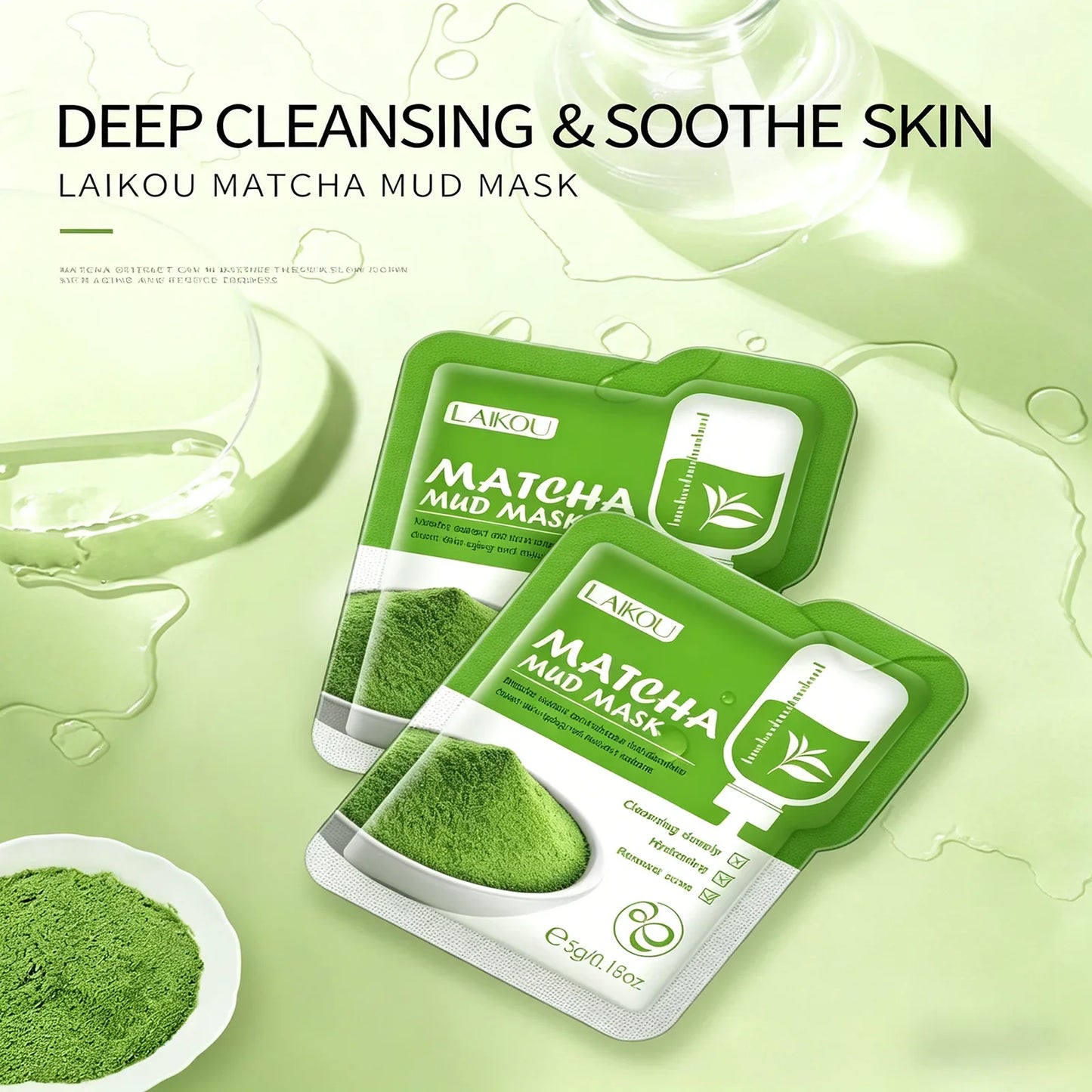 LAIKOU 5-Piece Mud Mask Set – Cleanse, Oil Control & Hydrate