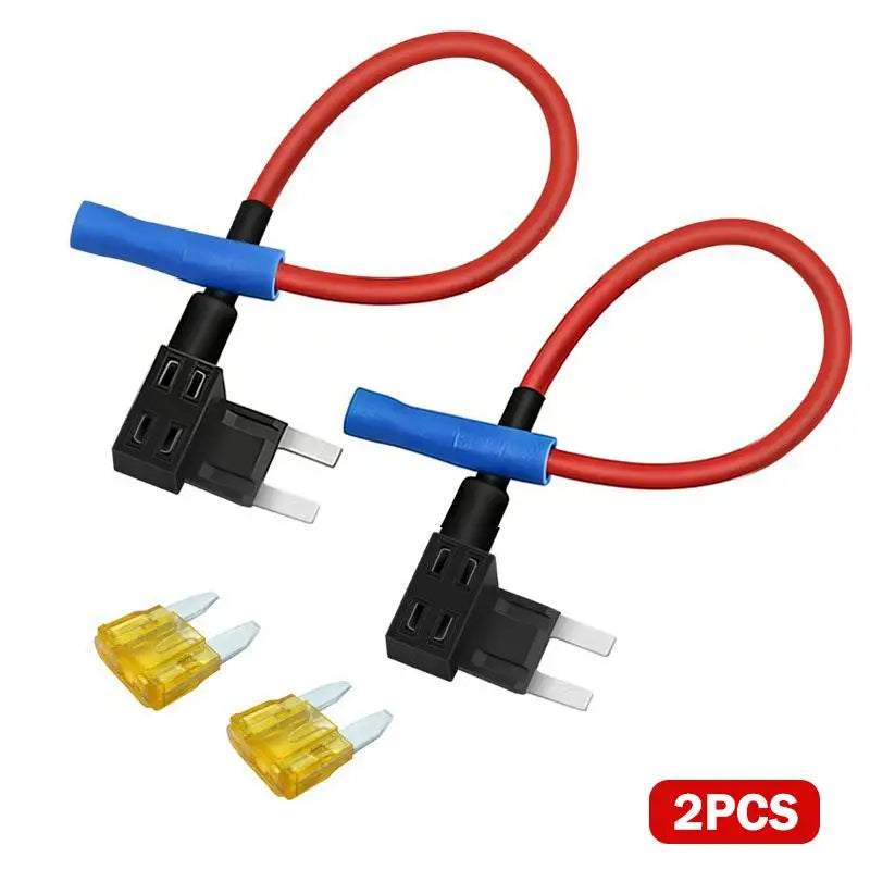 New 2PCS 12V Fuse Holder Add-a-circuit TAP Adapter Micro2 Mini Small Standard ATM Auto Fuse With Peaceful Pleasures Health and Wellness A5