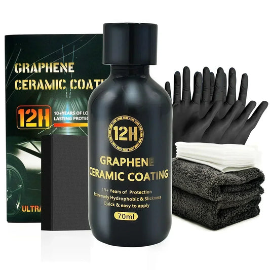 12H Graphene Ceramic Coating with Self Healing and UV Track Technology Car Detailing Professionals 10+ Years of Protection Peaceful Pleasures Health and Wellness