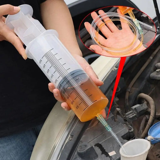 Manual Oil Fluid Extractor Syringe Pump with Hose – 500ml Fluid Extractor Pump Peaceful Pleasures Health and Wellness