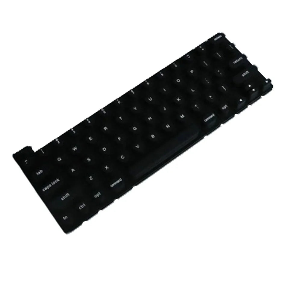 Silicone Laptop Keyboard Film Easy Typing Press Keyboard Membrane Convenient Protects Manicure Keyboard Protector Cover Peaceful Pleasures Health and Wellness Black